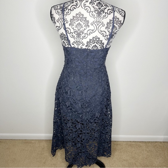 ASTR Navy Lace Midi Dress - Picture 6 of 9